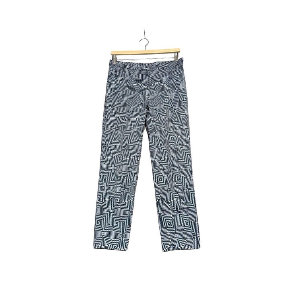 Akris Punto | Geometric Print Stretch Cropped Trouser Size 6